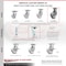 Service Caster 8 Inch Heavy Duty Semi Steel Caster Set with Roller Bearings SCC, 4PK SCC-35S820-SSR-4 - alternate 2